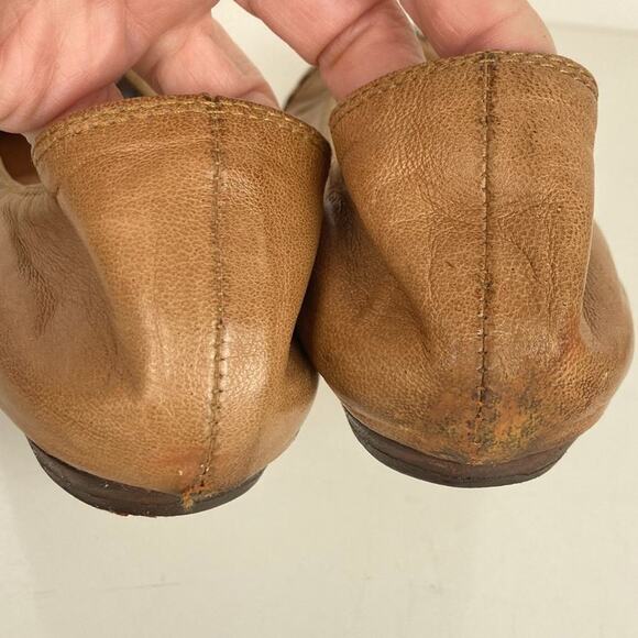 LANVIN Leather Cap Toe Ballet Flats - Size 7 - Picture 7 of 14